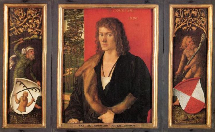 Albrecht Durer Portrat des Oswald Krell Spain oil painting art